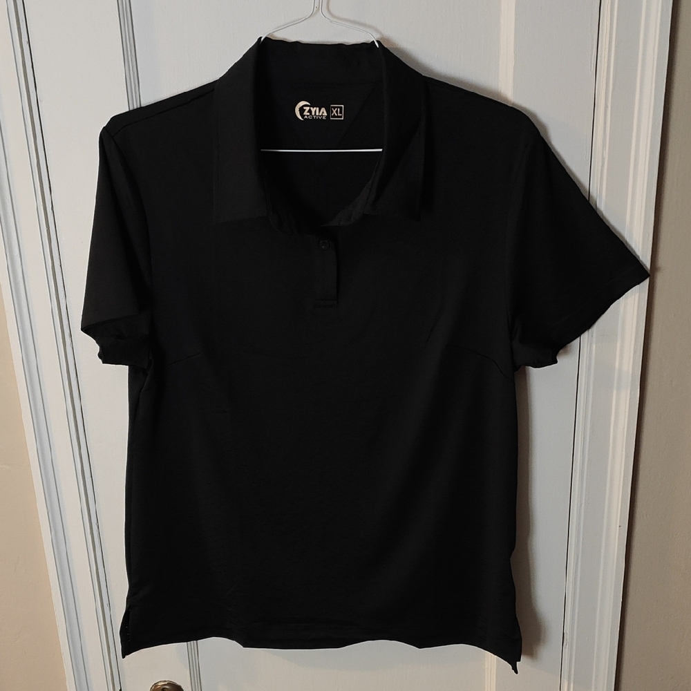 ZYIA Classic Black Button Down Shirt